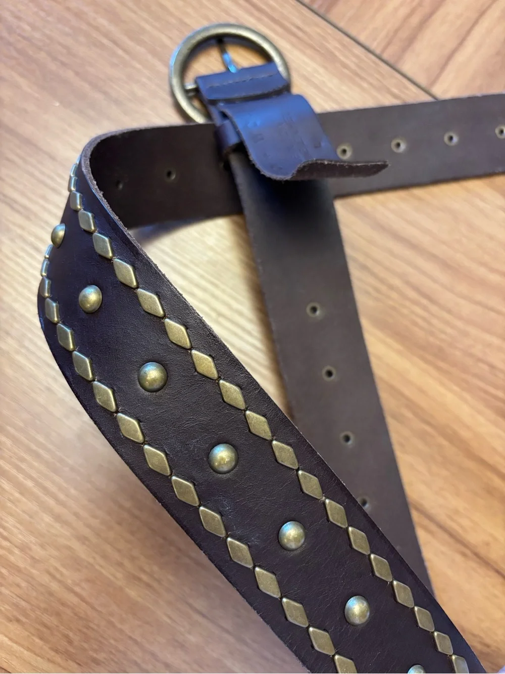 Cleo + Wolf Leather Belt. Large. 45”